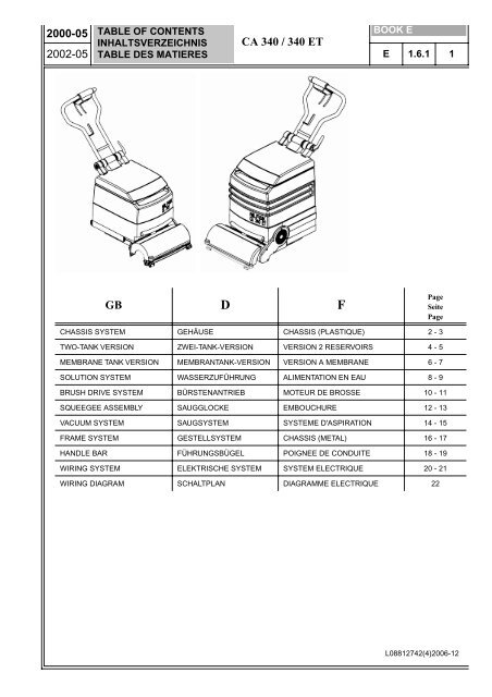 CA 340/340 ET - Nilfisk-Advance