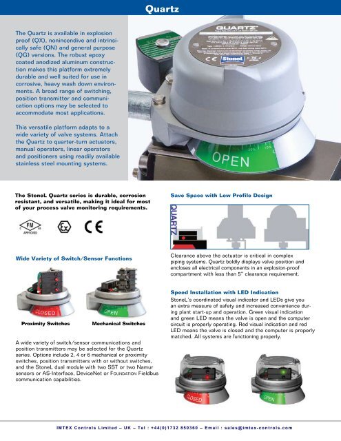 Quartz Imtex Controls