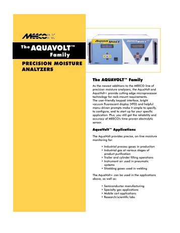 T h e AQUAVOLTâ¢ - CMB Control