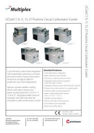 cCool Range Technical Data Sheet - Manitowocbeverage.com