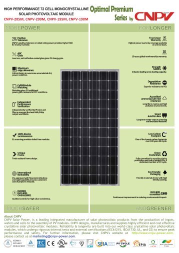 Datasheet 205M Premium - enersynth