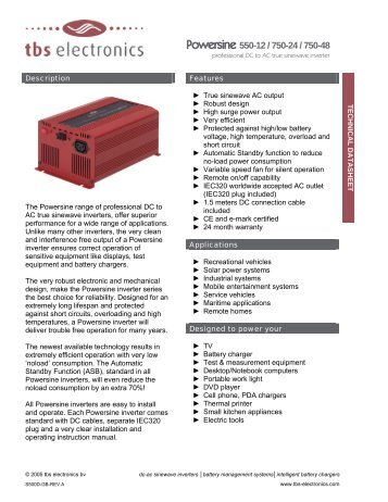 Powersine 550-12 / 750-24 / 750-48 - TroqueDeEnergia.com