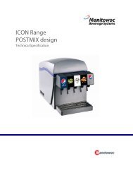 Icon range_Postmix - Manitowoc Beverage Systems