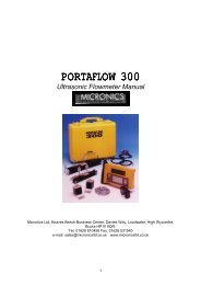 PORTAFLOW 300 PORTAFLOW 300 - Micronics Ltd.