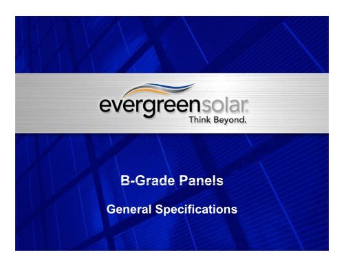 B-Grade Panels B Grade Panels - TroqueDeEnergia.com