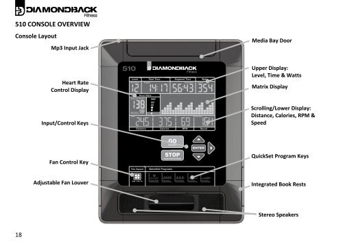 510Sr owner's manual cover 24Oct10 - Diamondback Fitness