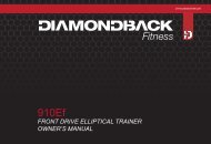 910Ef Owner's Manual - Diamondback Fitness Outlet