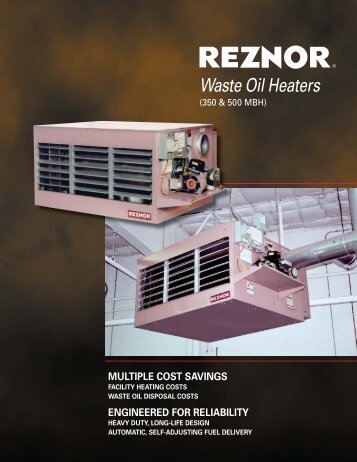 Reznor Waste Oil Heaters - Fultz Enterprises, Inc.