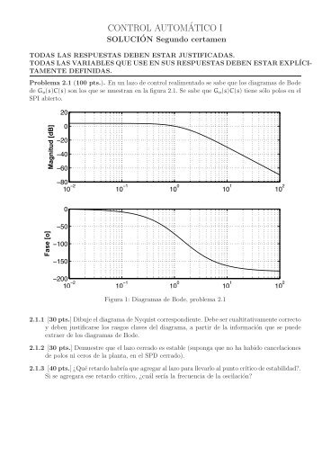 CONTROL AUTOMÂ´ATICO I