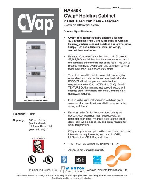 Ha4508 Cvap Holding Cabinet Winston Industries