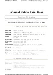 Material Safety Data Sheet