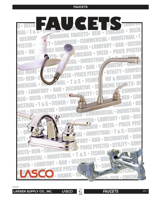 Plastic Chrome Finish LASCO 07-0930 Bathroom Faucet Two Lucite Handles without Pop-Up 