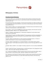 Bibliography of Articles - Penumbra, Inc.