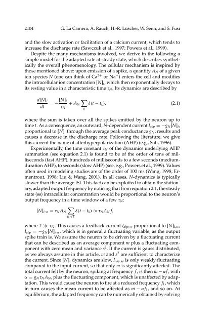 Minimal Models of Adapted Neuronal Response to In Vivo–Like ...