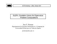 SLEPc: Scalable Library for Eigenvalue Problem Computations Jose ...