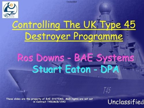 Controlling the Type 45 Destroyer Programme - Evmlibrary.org