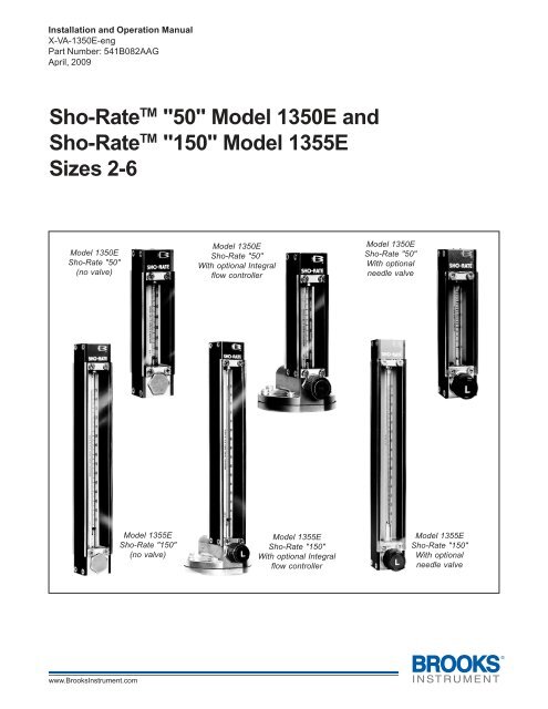 Brooks Instrument 1350E and 1355E User Manual - The Meter and ...