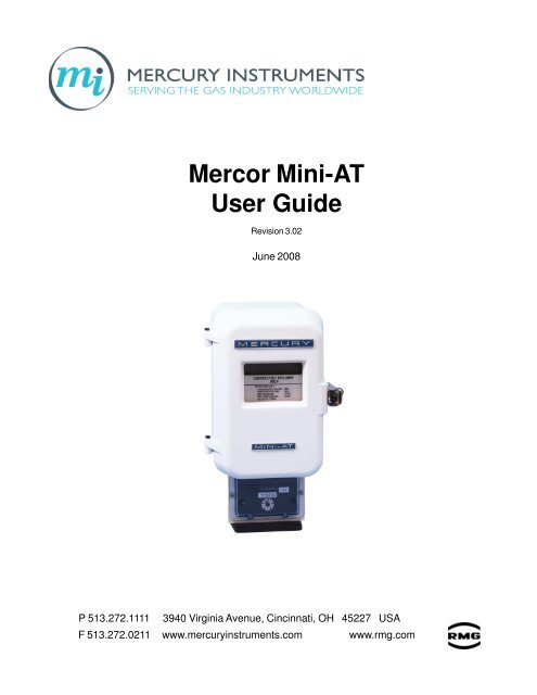 Mercury Mini-AT Corrector User Manual - The Meter and Valve ...