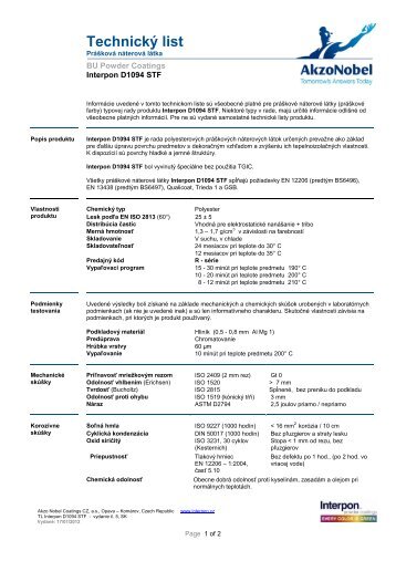 Interpon D1094 STF_SK - Intro / Akzo Nobel Powder Coatings se ...