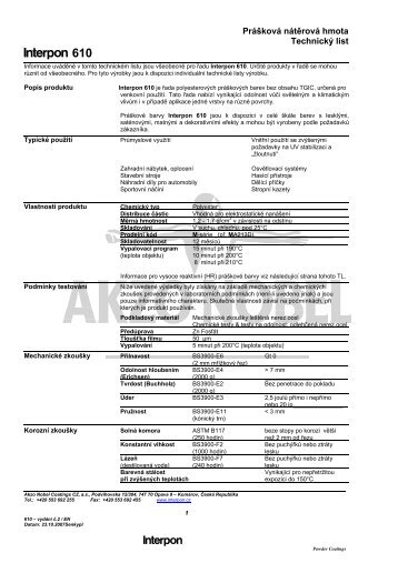 Interpon 610 - Intro / Akzo Nobel Powder Coatings se představuje