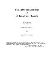 'The Spiritual Exercises' of St. Ignatius Loyola
