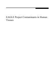 EAGLE Project Contaminants in Human Tissues - Chiefs of Ontario