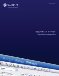 Margin Minder® WebView™ - Salient