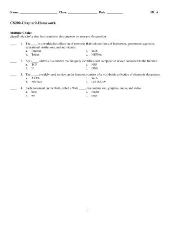 ExamView - Chap2-Hwk-and-Solutions.tst