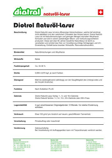 Diotrol Naturöl-Lasur