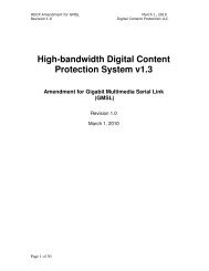 HDCP System v1.3 Amendment for GMSL - Digital Content ...