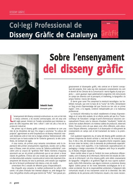 del disseny grÃ fic - Gremi d'IndÃºstries GrÃ fiques de Catalunya