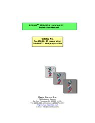 BDtractTM RNA/DNA Isolation Kit Instruction Manual Catalog No. SA ...