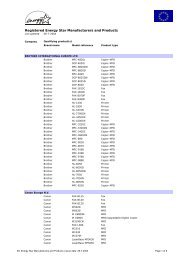 EC registered manufacturers and products - eu energy star