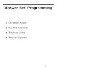 Answer Set Programming