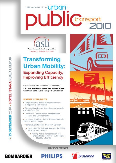 National Summit on Urban Public Transport 2010 - Asian Strategy ...