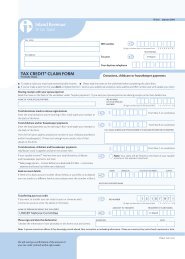 TAX CREDIT* CLAIM FORM - Unicef