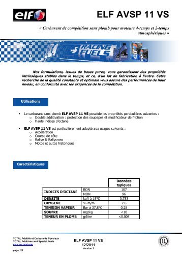 ELF AVSP 11 VS FR - ELF CompÃ©tition