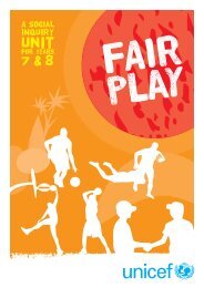 UNICEF Fair Play Social Inquiry Unit Level 4 PDF