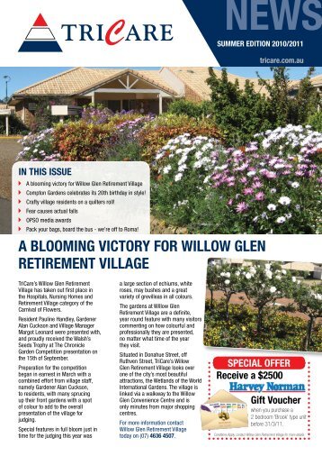 a blOOMing victOry fOr WillOW glEn rEtirEMEnt villagE - TriCare