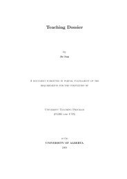 teaching dossier (2004-2009) - Mathematical Sciences
