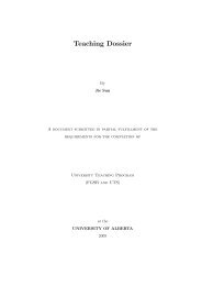 teaching dossier (2004-2009) - Mathematical Sciences
