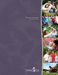 2010 Annual Report - Families First Parenting Programs