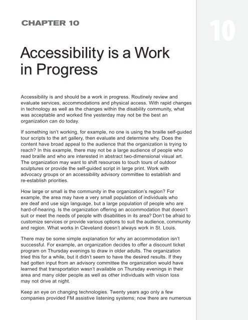 Design for Accessibility: A Cultural Administrator's Handbook