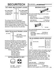 securitech sct-4840 multi-point locks - HATA, Inc.