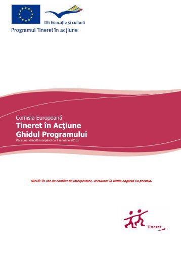 Tineret în Acţiune Ghidul Programului - Tineret in Actiune