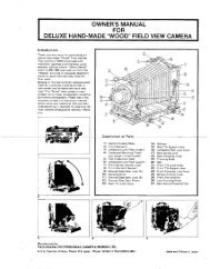 Tachihara Manual (PDF) - Large Format Photography. Info