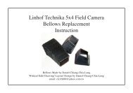 linhof bellows instruction..indd - Large Format Photography. Info