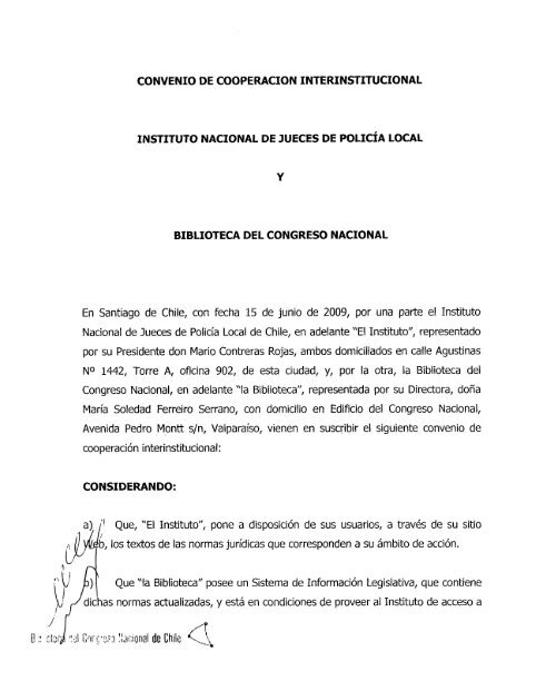 convenio de cooperacion interinstitucional instituto nacional de ...