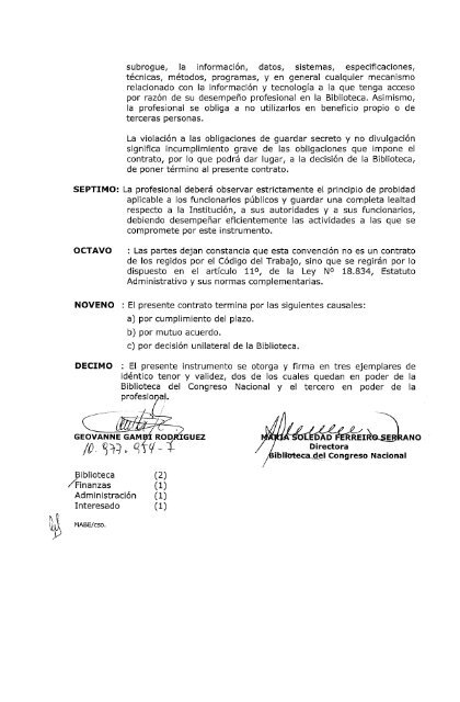 CONTRATO DE PRESTACION DE SERVICIOS En Santiago de ...