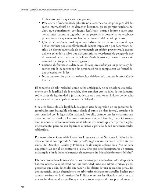 Informe de la ComisiÃ³n Nacional sobre PrisiÃ³n PolÃ­tica y Tortura